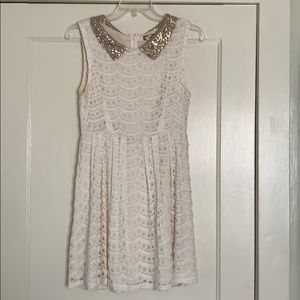 Kira Cream Lace Dress